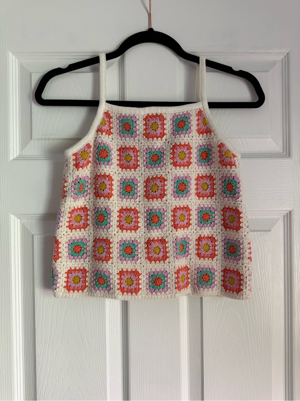 Art Class Crochet Granny Square Tank Top – XL (14/16)